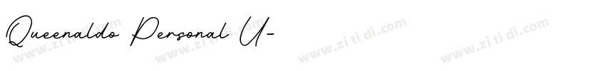 Queenaldo Personal U字体转换